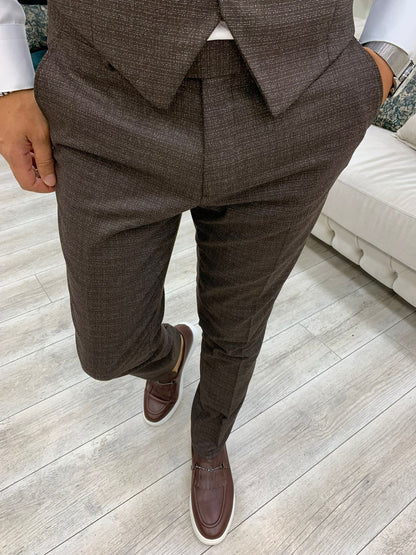 Owen Brown Slim Fit Peak Lapel Suit