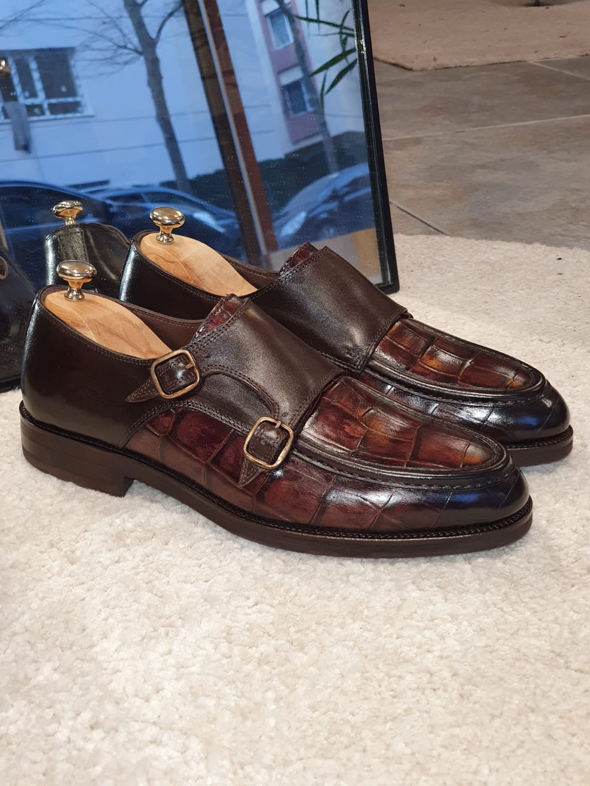 Montreal Brown Monk Strap Loafers