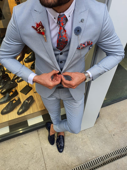 Olympia Blue Slim Fit Suit