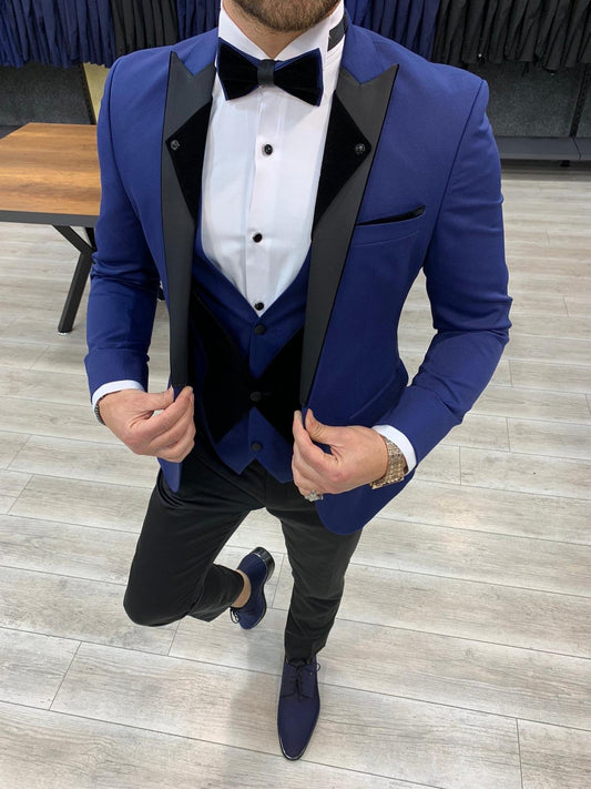 Owen Royal Slim Fit Sax Tuxedo