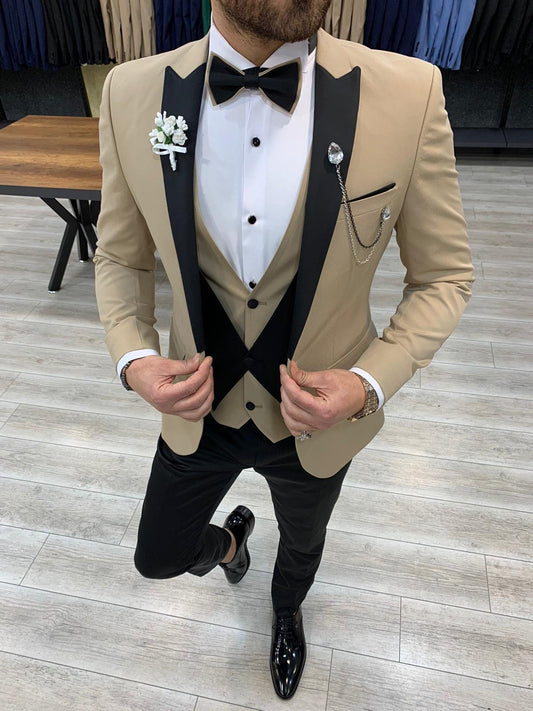 Owen Royal Slim Fit Gold Tuxedo