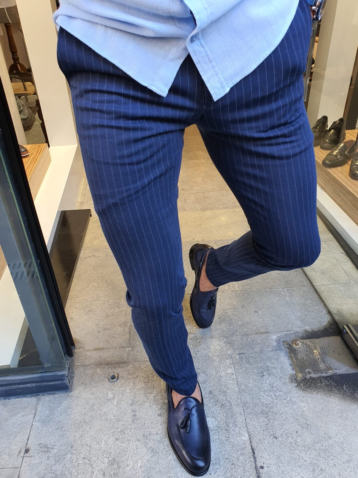 men long formal pants young man grey striped gray suit pants office trousers  mens dress pants slim dress pant for men plus size - buy at the price of  $45.72 in aliexpress.com |