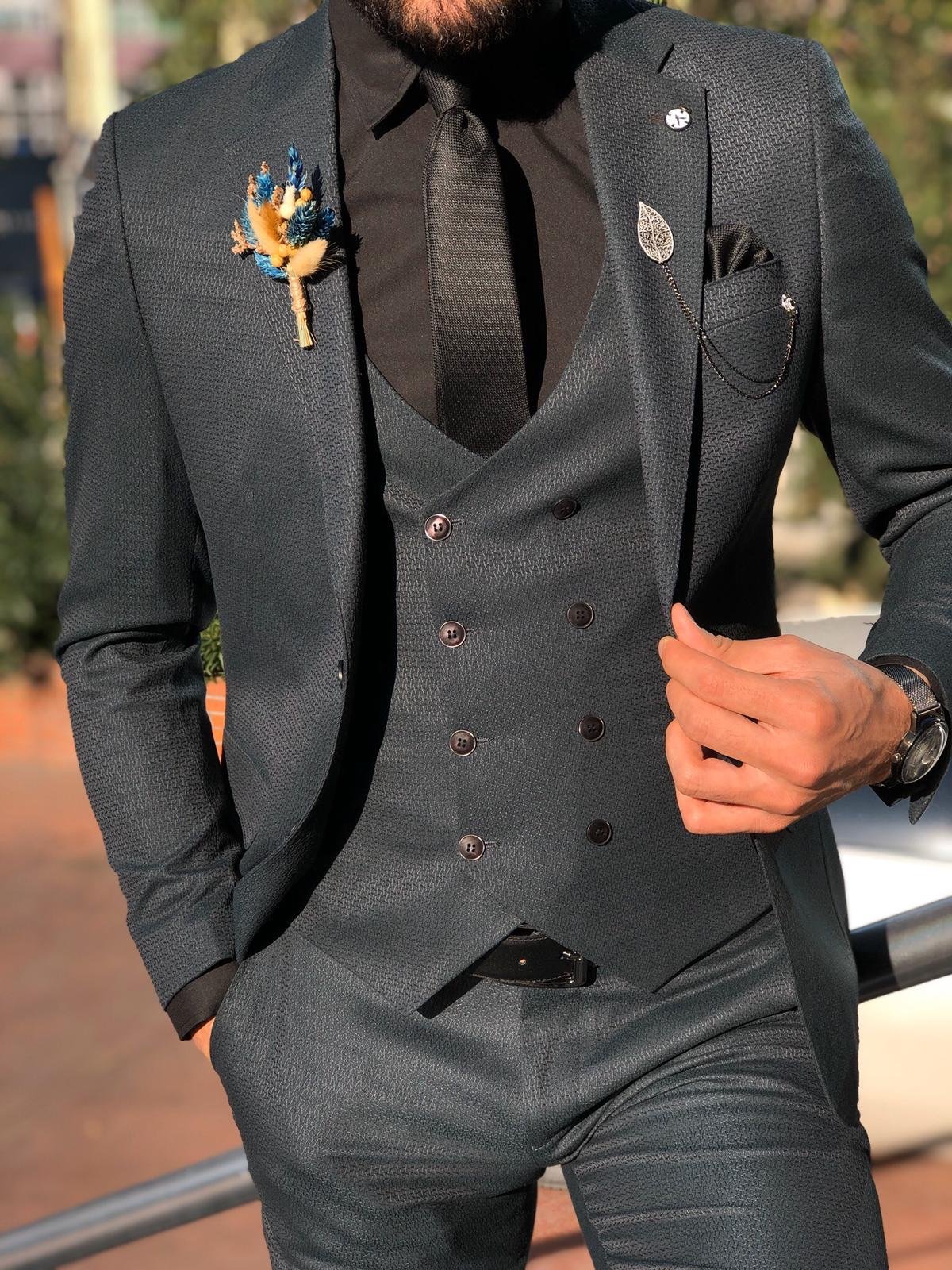 Groom suit store with vest