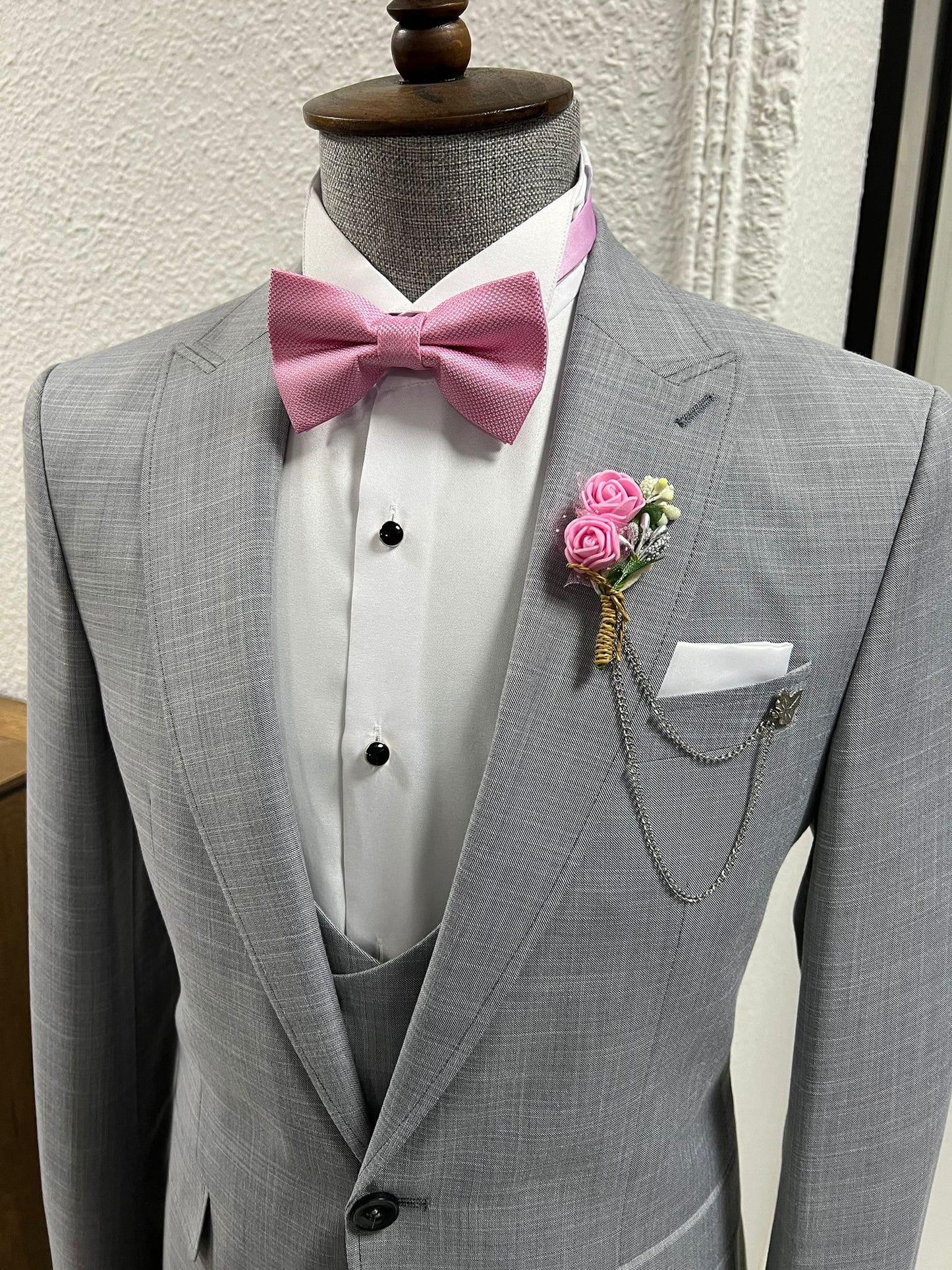 Lenzi Slim Fit Grey Business Suit