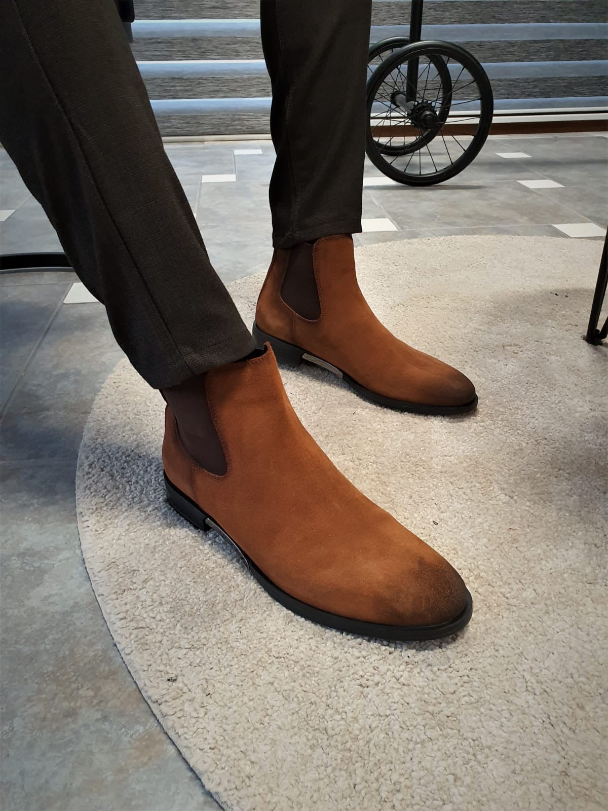 Torino Tan Suede Chelsea Boots