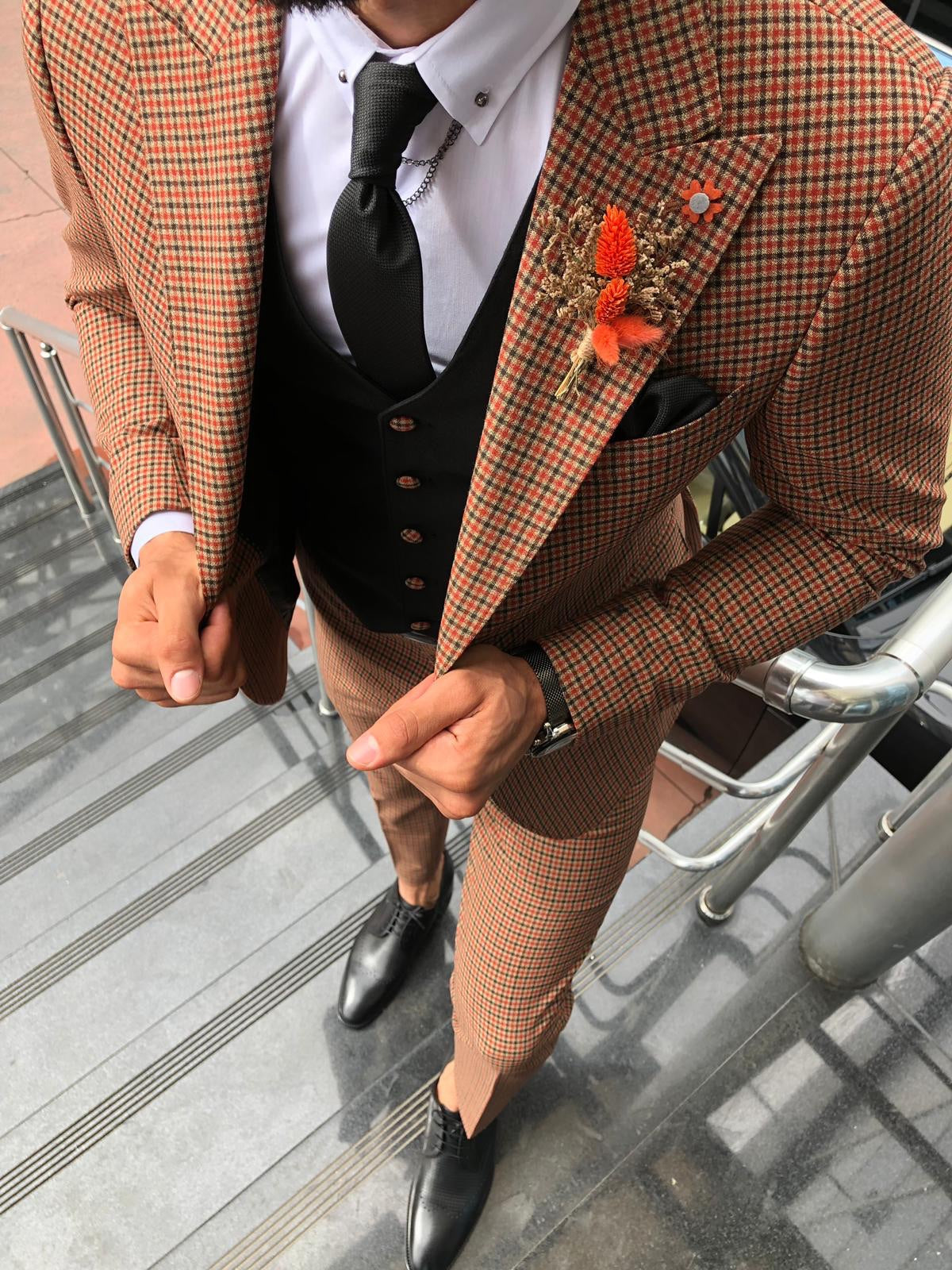 Austin Gray Slim Fit Wool Suit – BRABION
