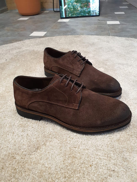 Stefano Brown Suede Derbys