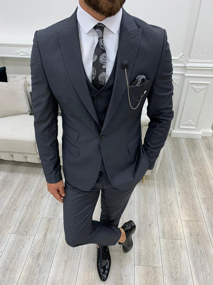 Lance Gray Slim Fit Suit