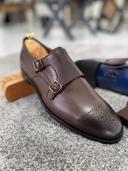Remy Brown Double Monk Straps