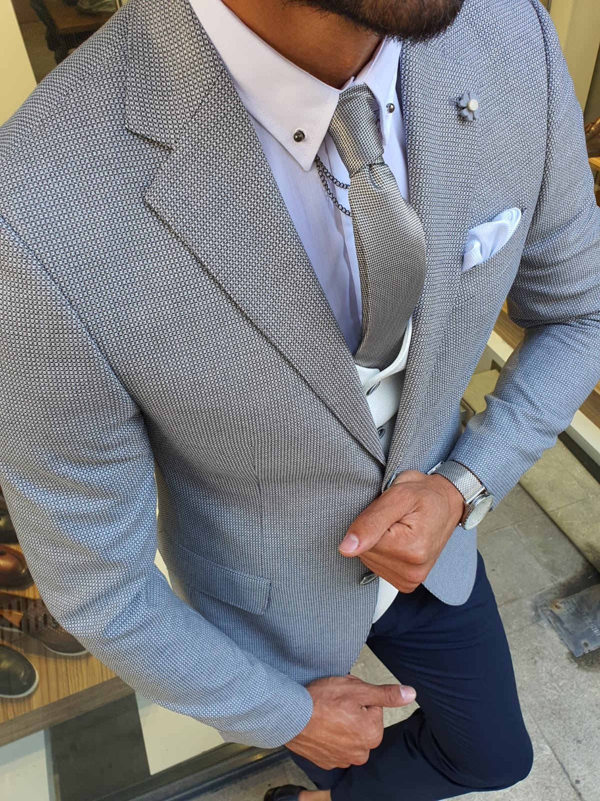 Orem Gray Slim Fit Suit