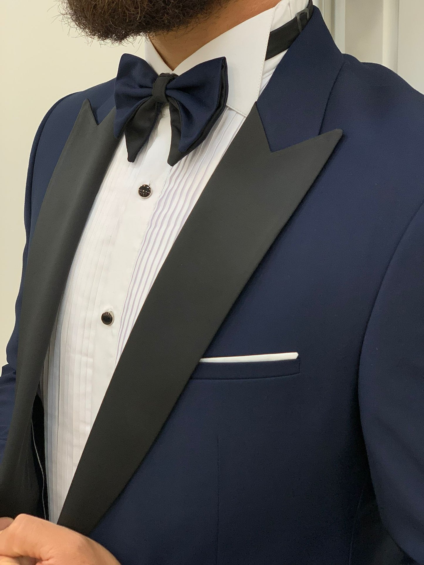 Bosco Navy Blue Dovetail Collar Tuxedo