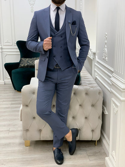Stefano Blue Slim Fit Suit
