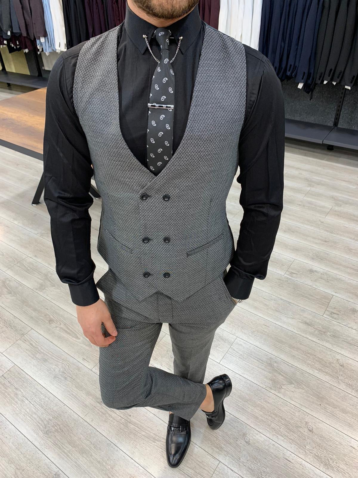 Wilson Gray Slim Fit Suit