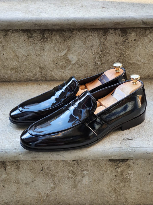 Henderson Black Buckle Loafers