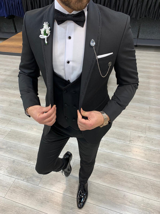 Molalla Black Shawl Lapel Tuxedo