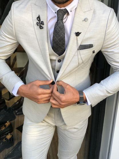 Olympia Gray Slim Fit Suit