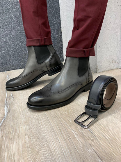 Napoli Leather Boots (4 Colors)