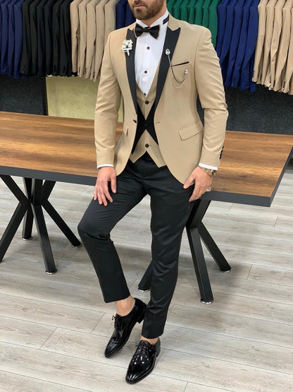 Owen Royal Slim Fit Gold Tuxedo