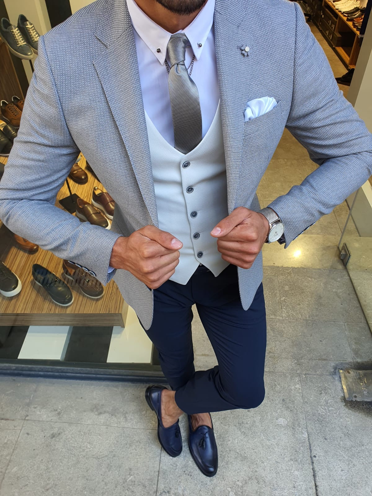 Orem Gray Slim Fit Suit