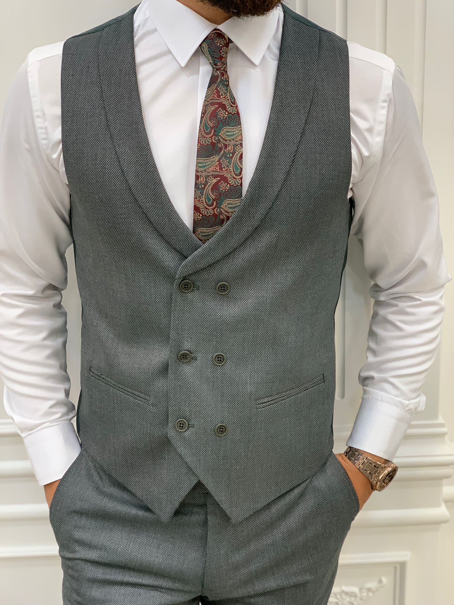 Men's Signature 3-Piece Slim Fit Suits - Walmart.com