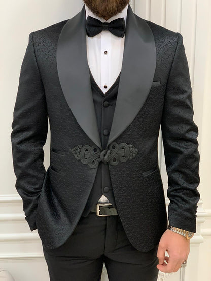 Lopez Black Slim Fit Tuxedo