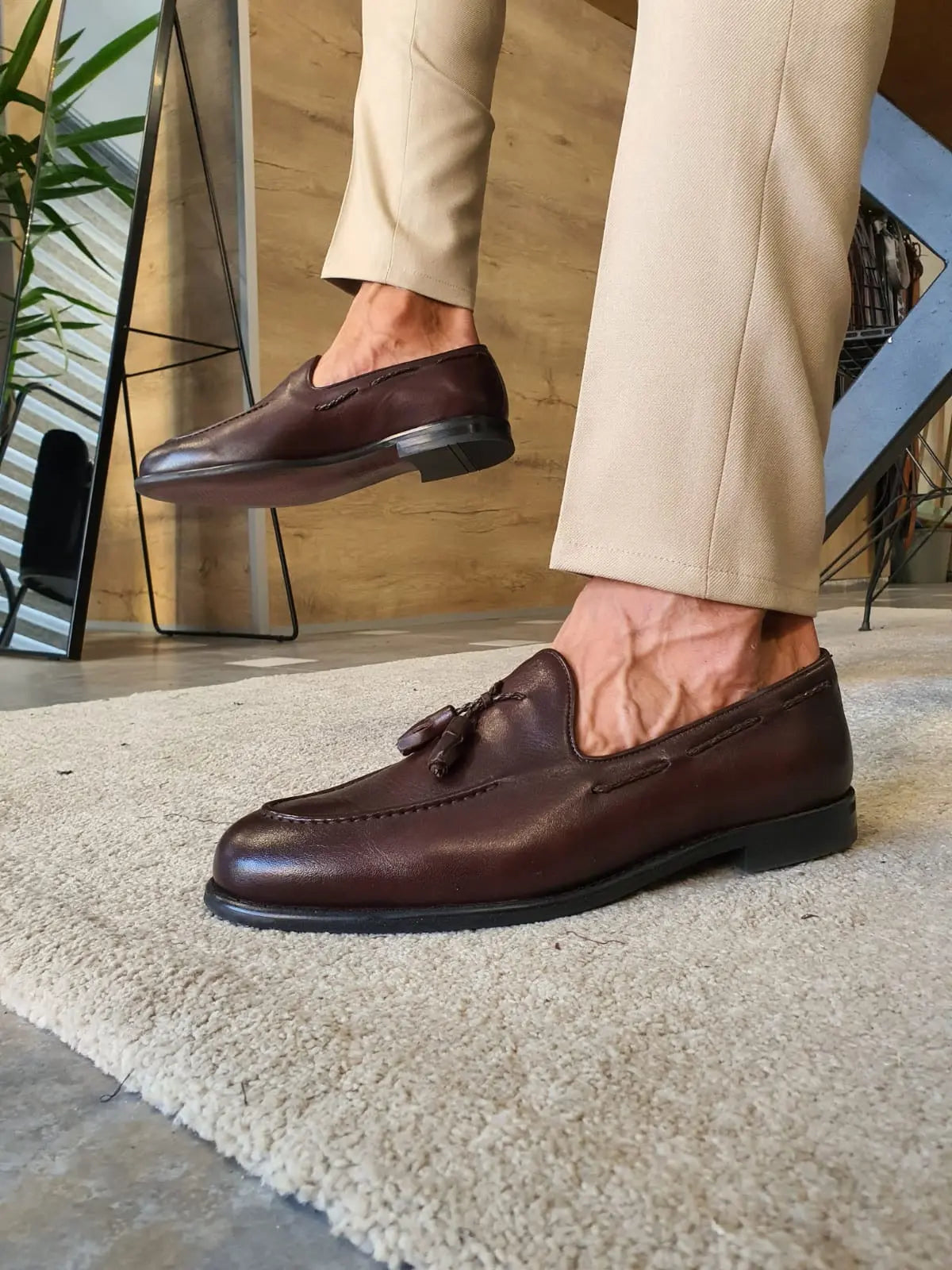 Torino Tassel Brown Loafers | Elegant Leather Shoes for Every Occasion BRABION Torino Tassel Brown Loafers | Elegant Leather Shoes for Every Occasion BRABION