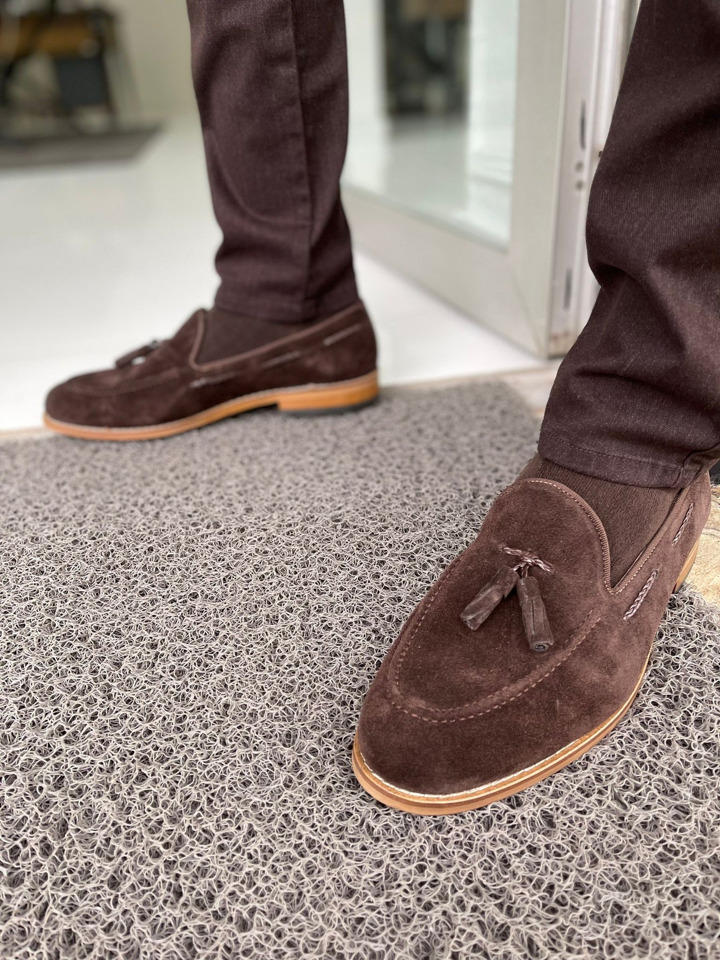 Remy Brown Suede Tassel Loafers