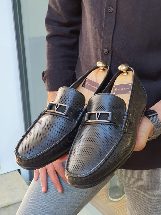 Custer Black Bit Loafers