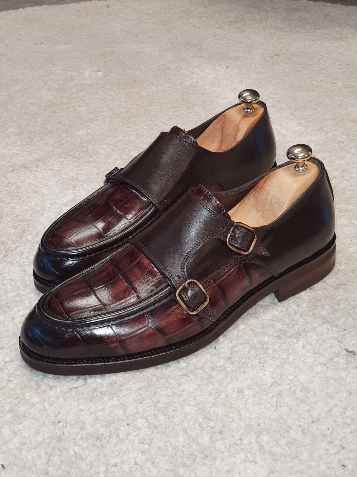 Montreal Brown Monk Strap Loafers