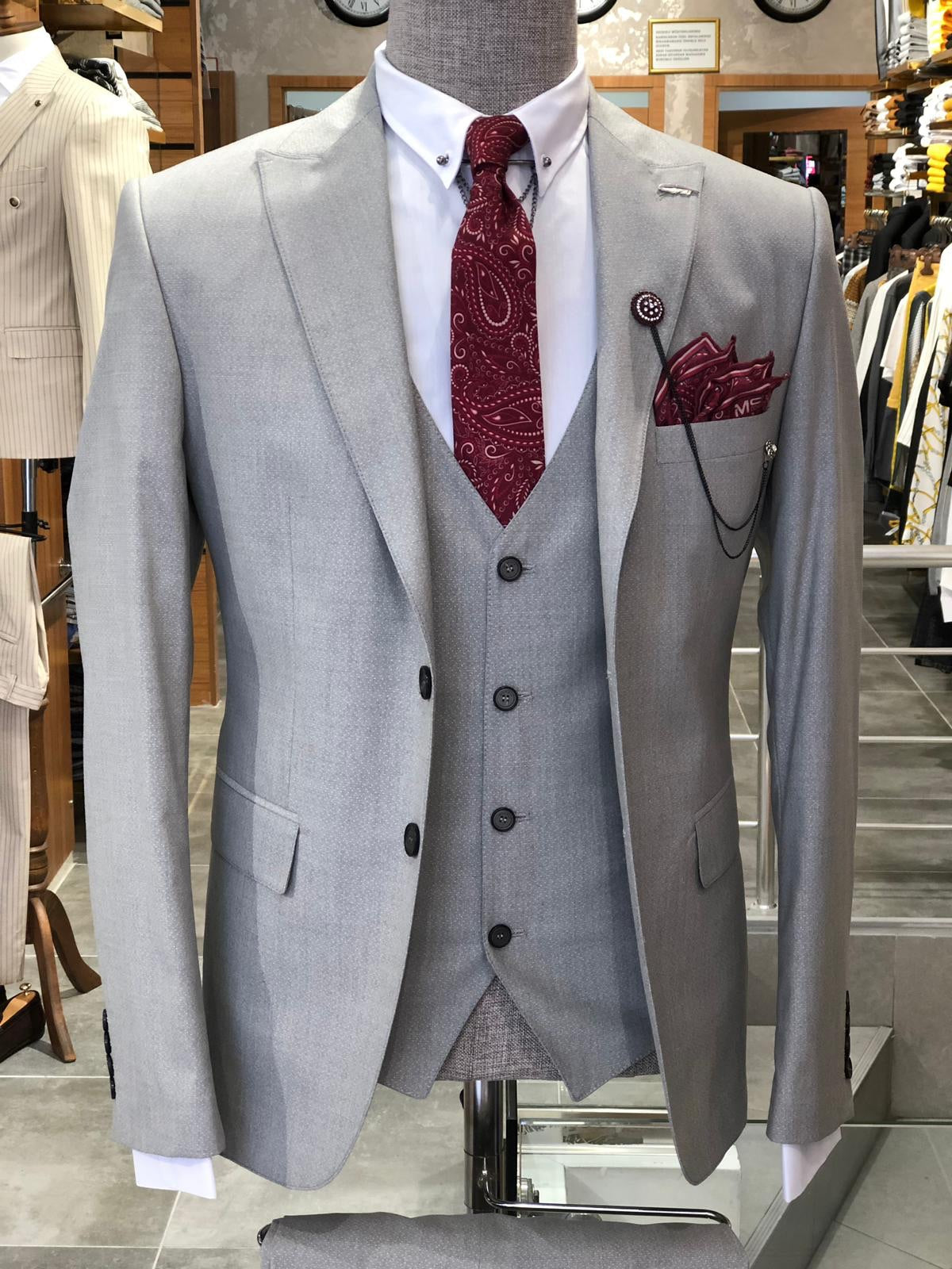 Valencia Gray Slim-Fit Suit