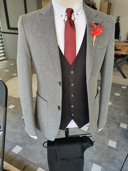 Napoli Gray Slim Fit Suit