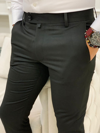 Serra Black Slim Fit Pants