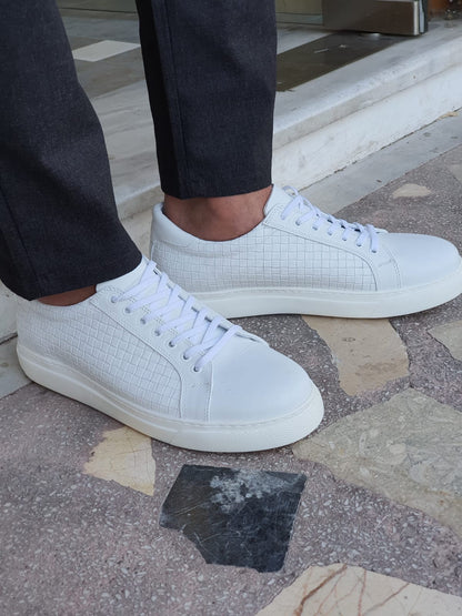 Montreal White Low-Top Sneakers