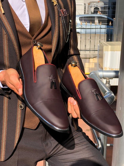 Classic Burgundy Tassel Loafer