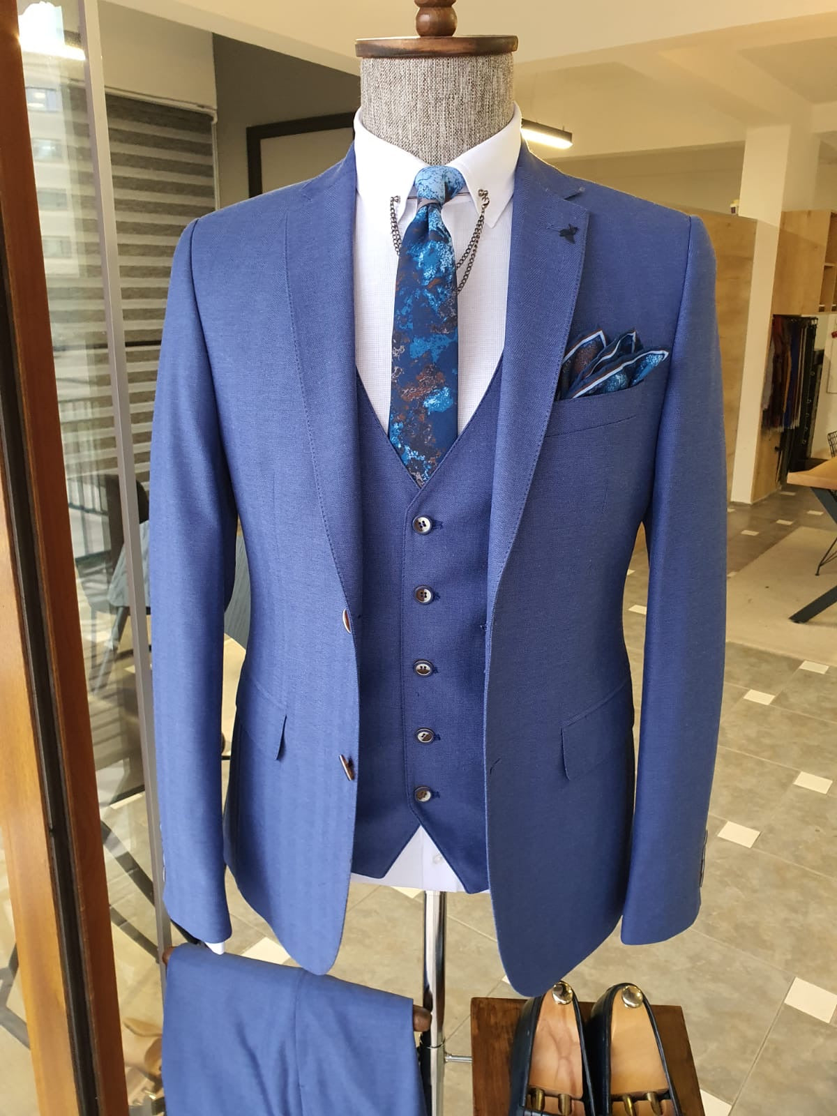 Bristol Blue Slim Fit Suit