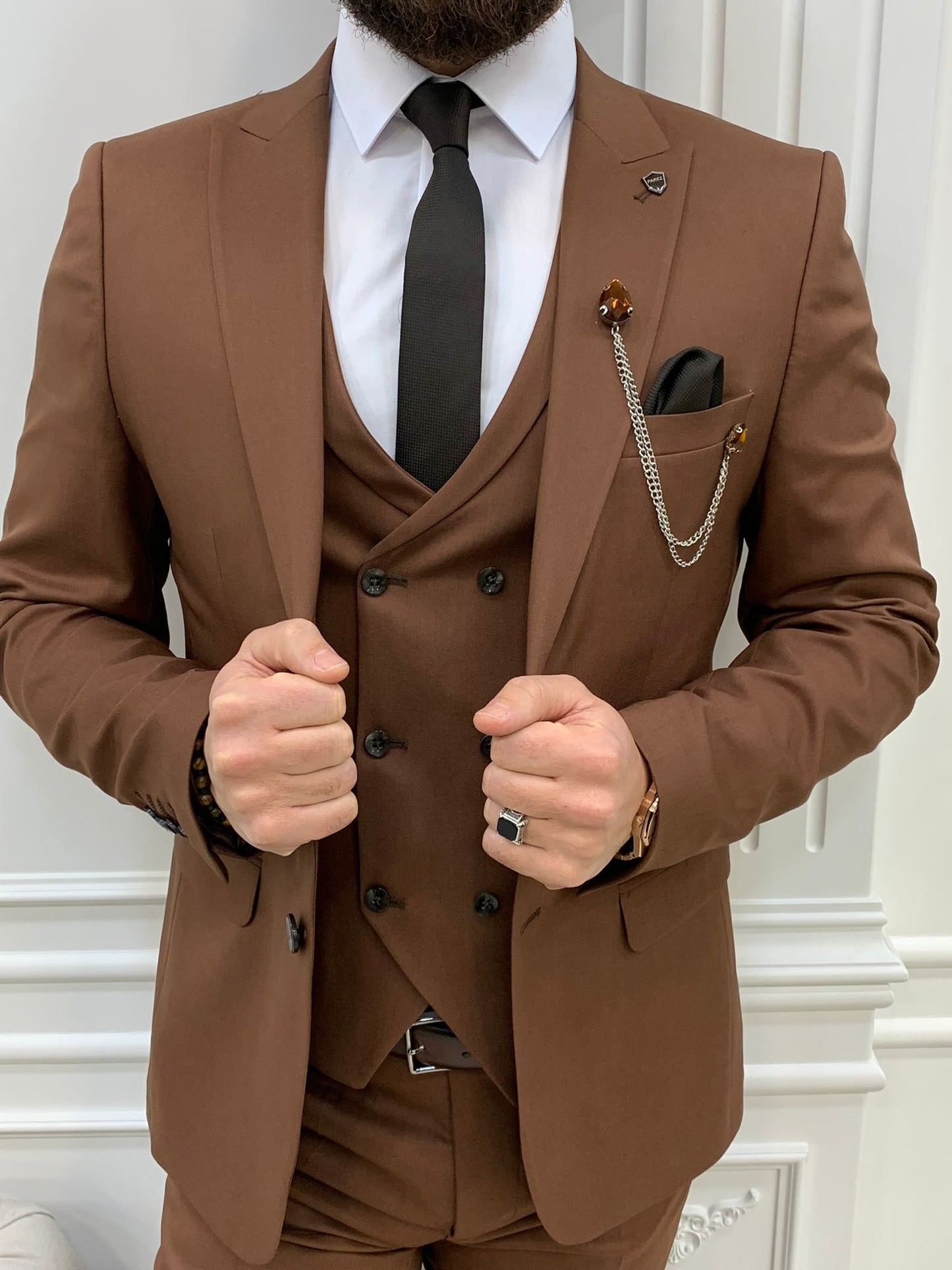 Stefano Tile Slim Fit Suit