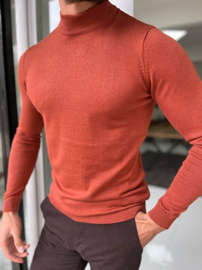 Viena Tile Slim Fit Turtleneck Sweater