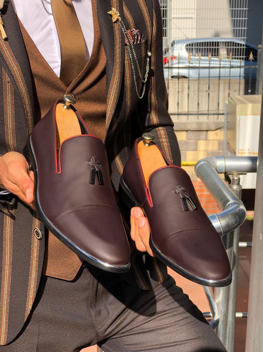 Classic Burgundy Tassel Loafer