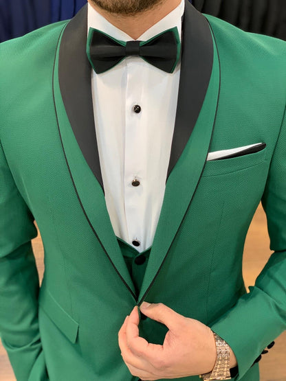 Forenza Royal Slim Fit Green Tuxedo