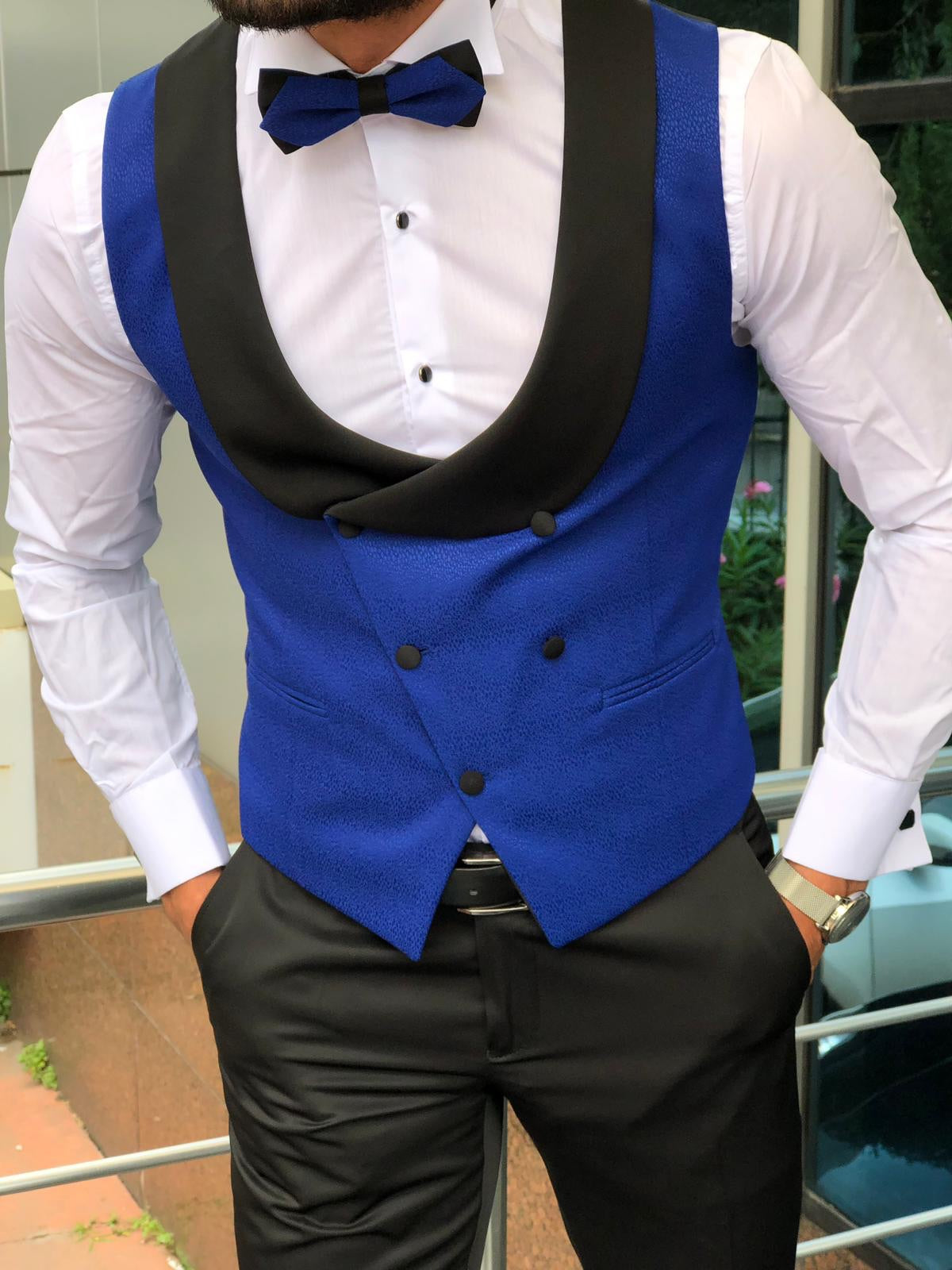 Mark Slim-Fit Tuxedo Vest Sax