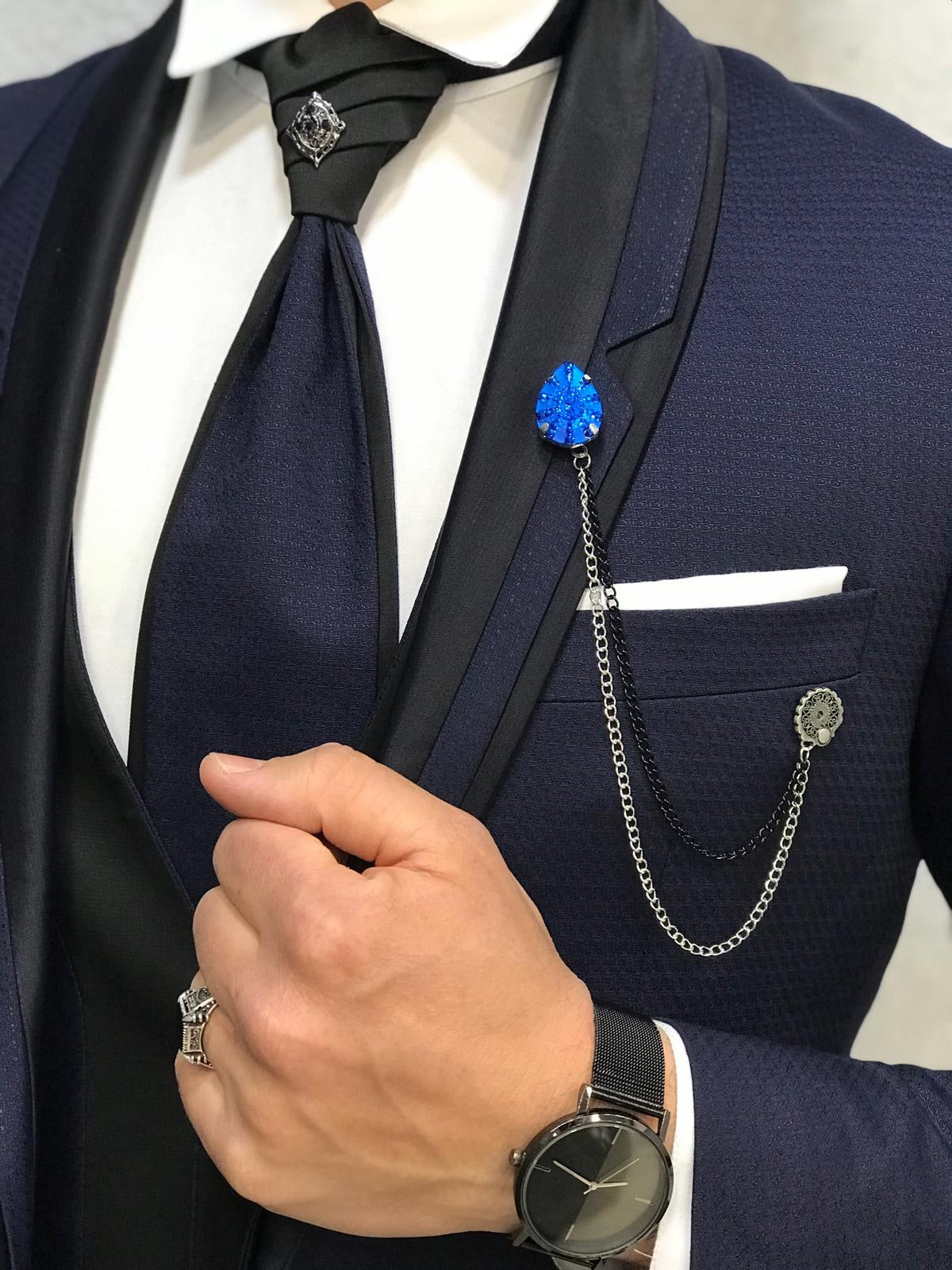 Infinite Navy & Black Tuxedo