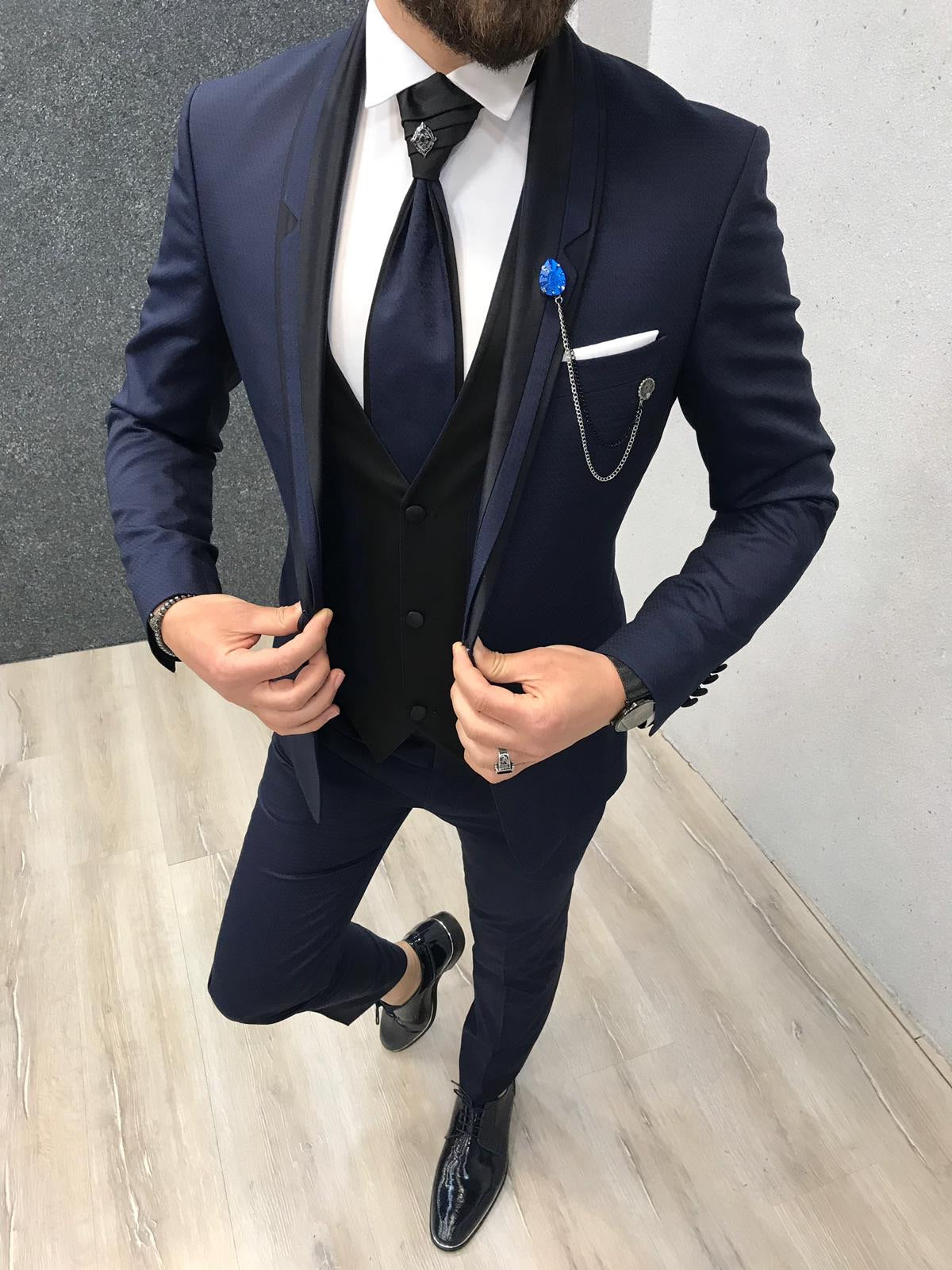 Infinite Navy & Black Tuxedo