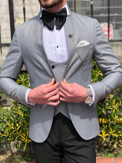 Hudson Gray Tuxedo Suit