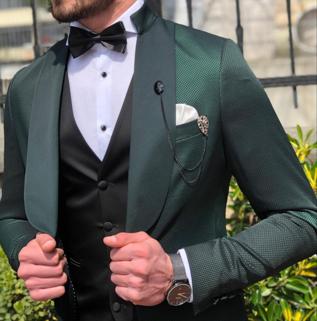 Emerald green hot sale tuxedo jacket